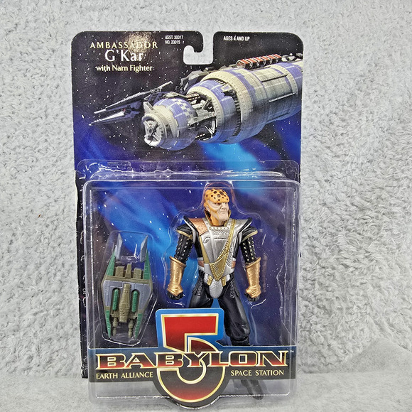 Vtg WB Toy Babylon 5 Ambassador G'Kar Action Figure 1997 Narn Fighter Warner Bro - Picture 1 of 11